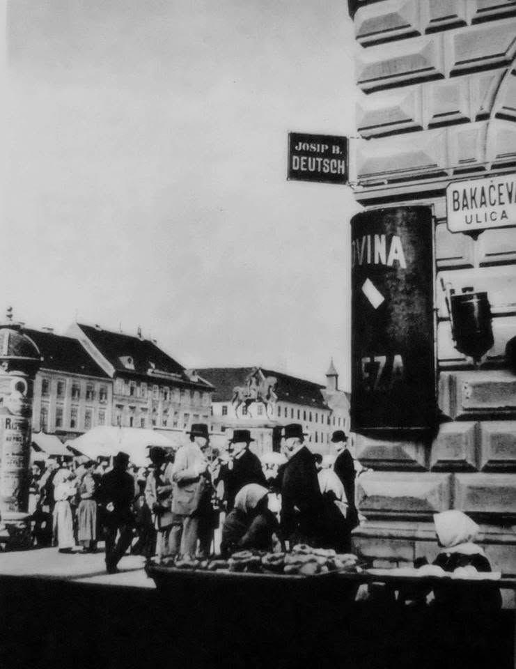 Bakačeva ulica - Trg bana Jelačića 1905. godine A